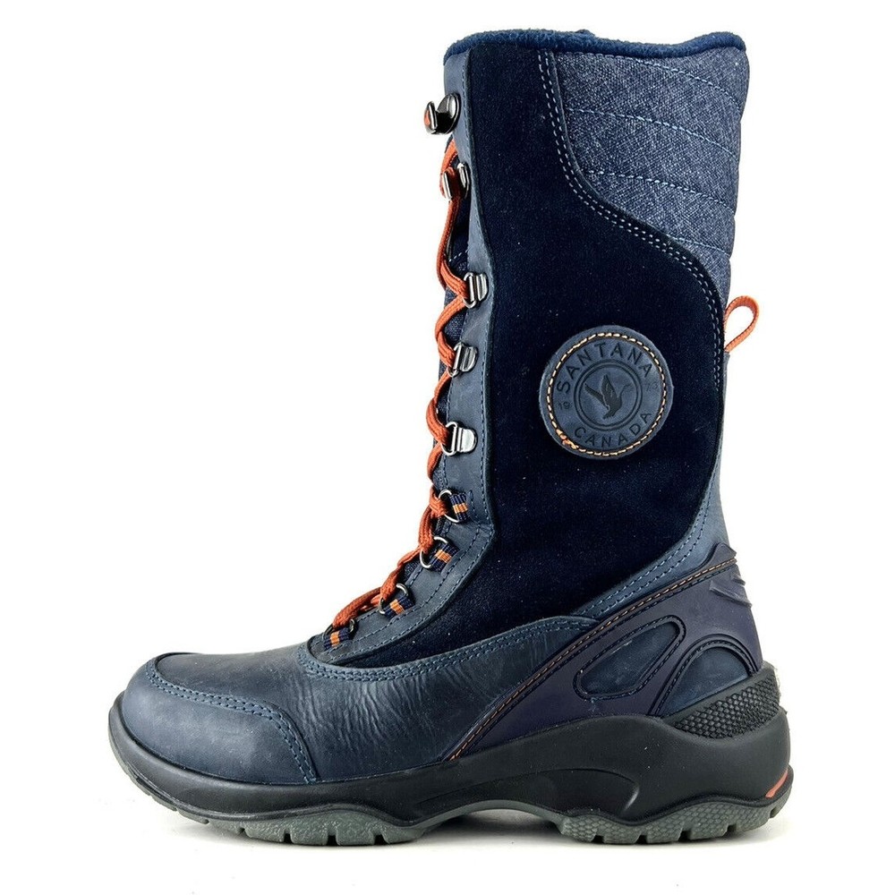 Santana Canada Tourismo Blue Lace Up Women’s Weatherproof Winter Boots Size 6